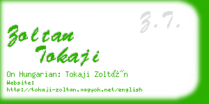 zoltan tokaji business card